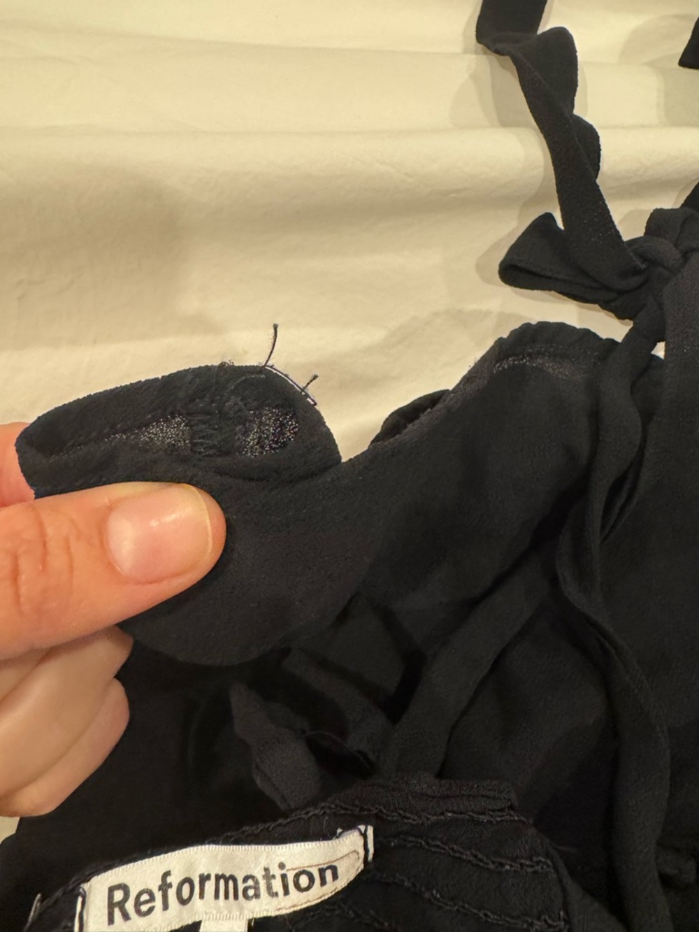 Reformation Black Nikita Dress 10 - Picture 5 of 8
